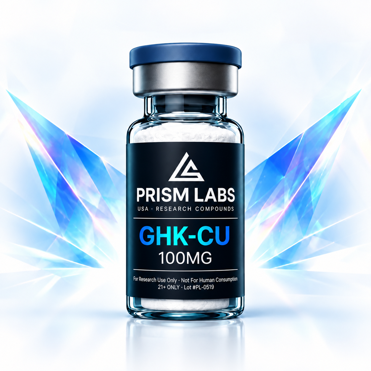 GHK-CU research compound vial - Prism Labs USA
