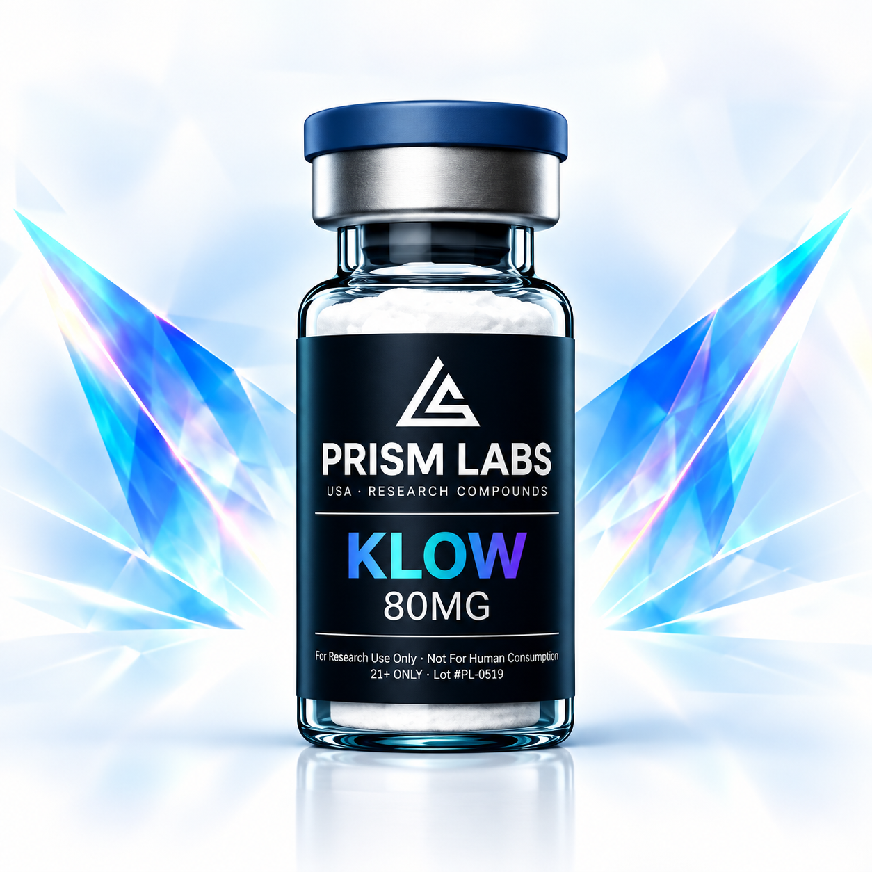 GHK-Cu / BPC-157 / TB-500 / KPV Blend research compound vial - Prism Labs USA
